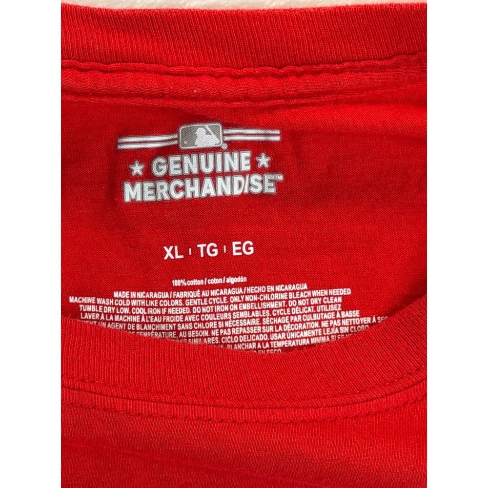 MLB Cincinnati Reds Mens XL Red Short Sleeve Graphic T-Shirt Genuine Merchandise - Picture 3 of 8